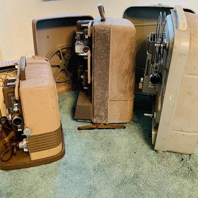4 Vintage movie projectors : Keystone 100G, Keystone K-110 & Revere P777 (GR-NM)