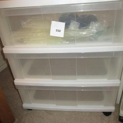 Plastic Storage Drawers on Wheels