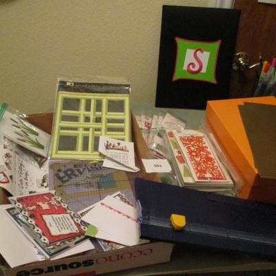 Crafting Supplies-Paper cutter, photo organizer