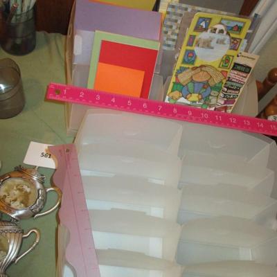 Crafting Supplies-Paper cutter, photo organizer