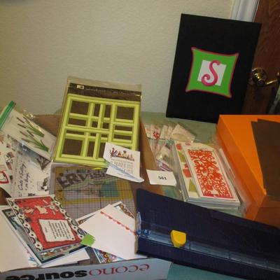 Crafting Supplies-Paper cutter, photo organizer
