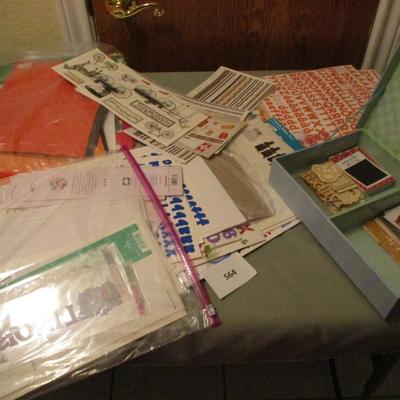 Various Crafting Supplies--Scrapbook Paper