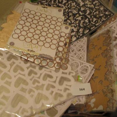Various Crafting Supplies--Scrapbook Paper