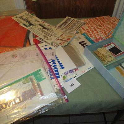 Various Crafting Supplies--Scrapbook Paper