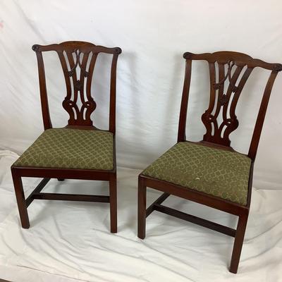 Lot. 6154. Pair of Antique Chippendale Chairs