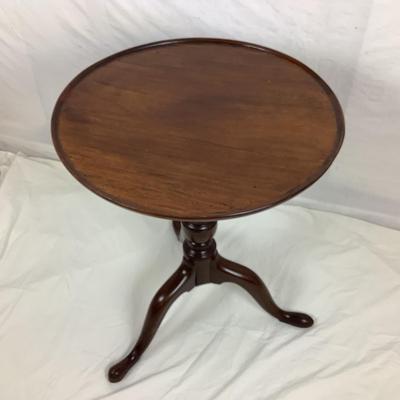 Lot. 6157. Antique Mahogany Tea Table & Antique English Mahogany Regency Dinning Chair