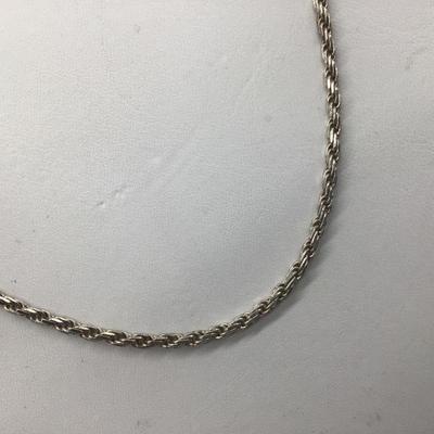 Silver Italy 925 Rope Chain