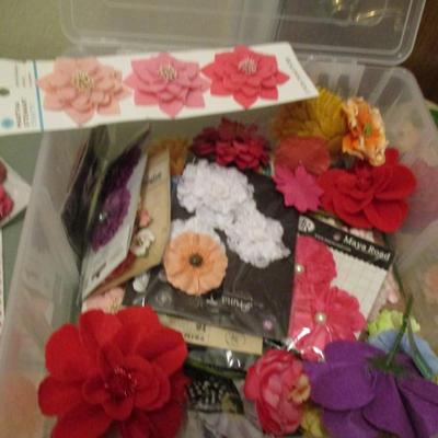 Scrapbook--Flowers/Stickers/Embellishments