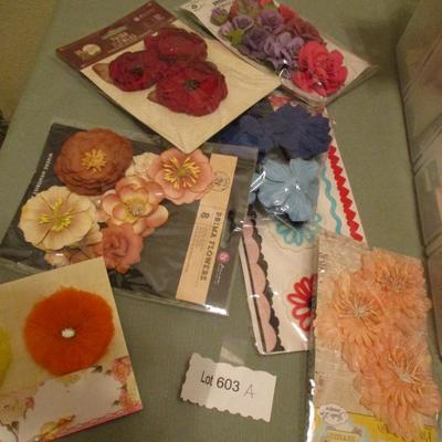 Scrapbook--Flowers/Stickers/Embellishments