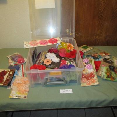 Scrapbook--Flowers/Stickers/Embellishments
