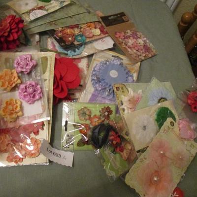 Scrapbook--Flowers/Stickers/Embellishments