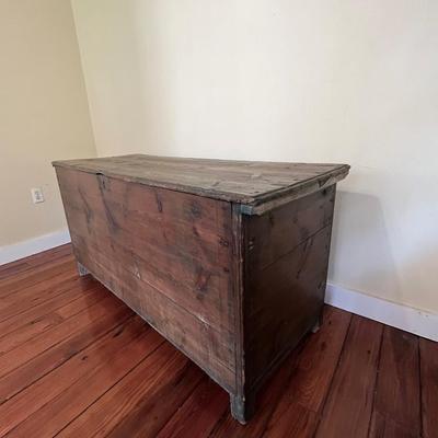 Old Rustic ~ Solid Wood Blanket Chest