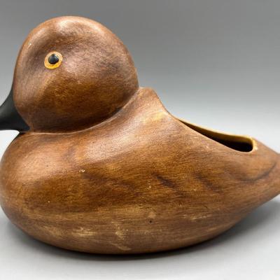 Vintage Brown Ceramic Home Decor Mallard Duck
