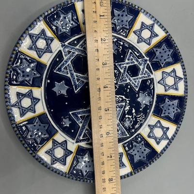 Jewish Star of David Ceramic Collector Plate