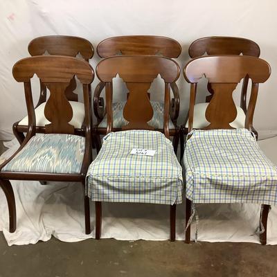Lot. 6167. Set of 6 Cherry JB VanSciver Co. Chairs