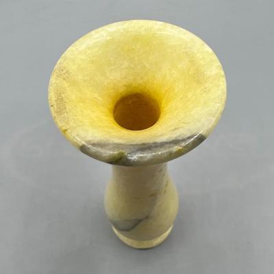 Vintage Polished Stone Bud Vase