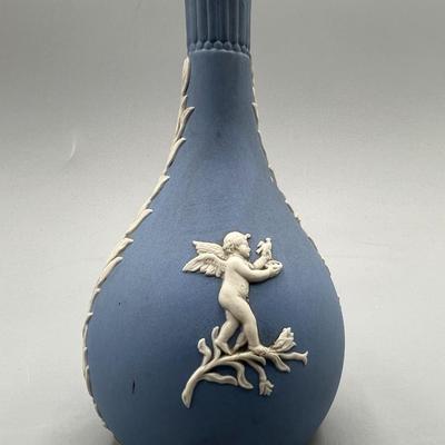 Vintage Blue Jasper Wedgwood Bud Vase