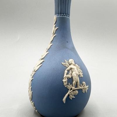 Vintage Blue Jasper Wedgwood Bud Vase