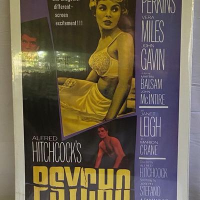 Pair Retro Classic "Psycho and The Hounds of the Baskervilles" movie posters