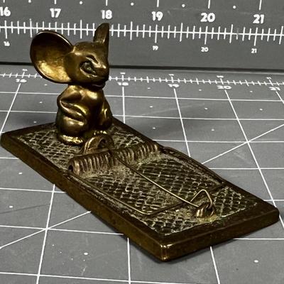 Brass Mouse and Mouse Trap