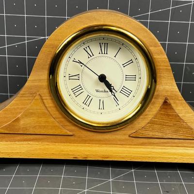 West Mantel Clock, Maple Wood 