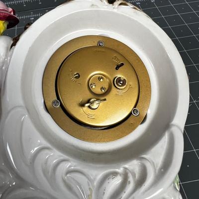Vintage Linden Clock Porcelain Lady Clock 