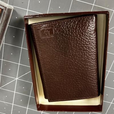 2 New Men's Wallets, Amorte and Christian Dior 