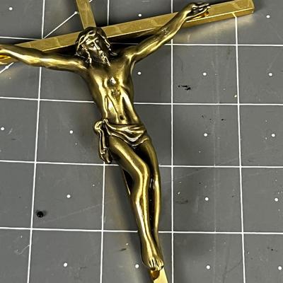 Brass Bronze Crucifix, with the real Jesus 