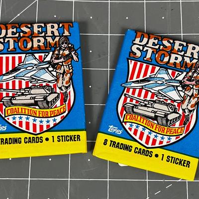 Desert Storm Trading Cards 2 Sealed Packs