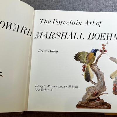 Porcelain Art of Edward Marshal Bohme Hard Bound Book