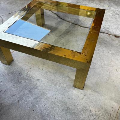 Square Brass Coffee Table