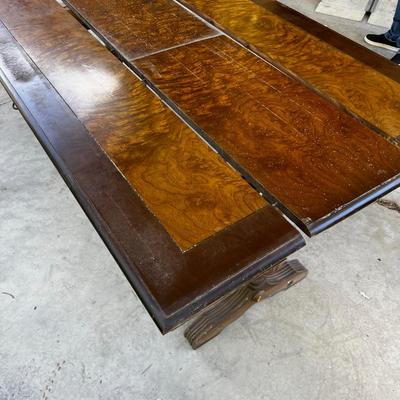 Walnut Entry Table with Butterfly Leaf