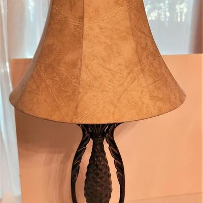 Lot #12  Contemporary Decorator Lamp - Abstract Pineapple Motif