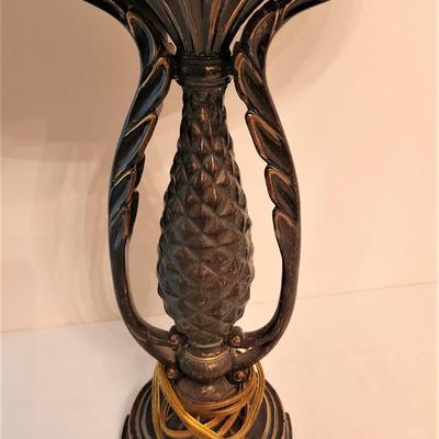 Lot #12  Contemporary Decorator Lamp - Abstract Pineapple Motif