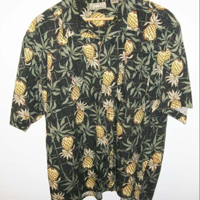 Lot AUU 2XL / 2XG Natural Issue Hawaiian Button Shirt 100% Cotton XXL PreOwned Short