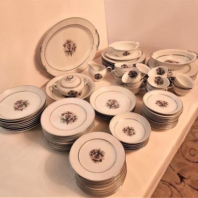 Lot #23  Large Set of Vintage Empress China Dinnerware 