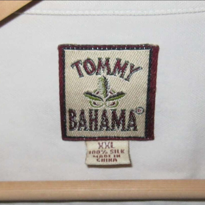 Lot AWW XXL Tommy Bahama Mens Button Hawaiian Shirt 100% Silk Short Sleeve TTG Pocket