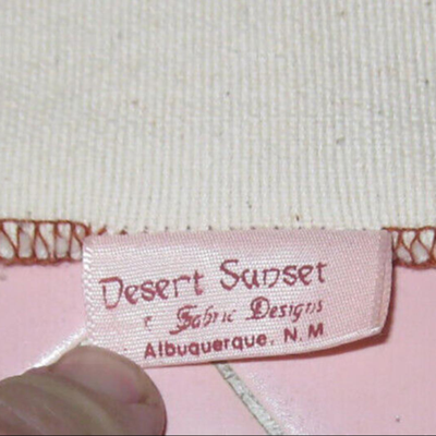 Lot OOO 2 Fabric Placemats Native American Storyteller Desert Sunset Albuquerque NM