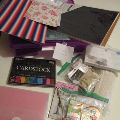 Scrapbook Supplies-- Card Stock/embellishments