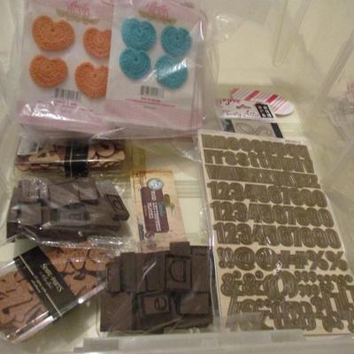 Scrapbook Supplies-- Hearts/Letters