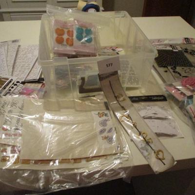 Scrapbook Supplies-- Hearts/Letters