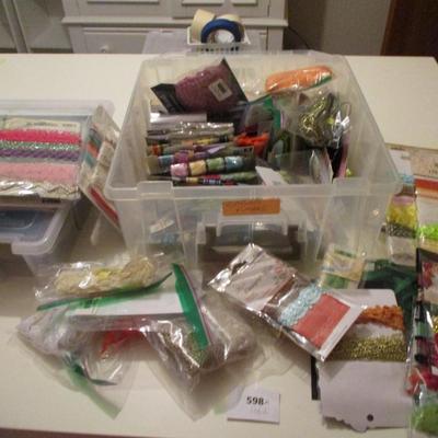 Scrapbook Supplies-- Ribbons/Fibers