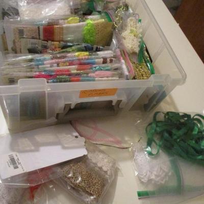 Scrapbook Supplies-- Ribbons/Fibers