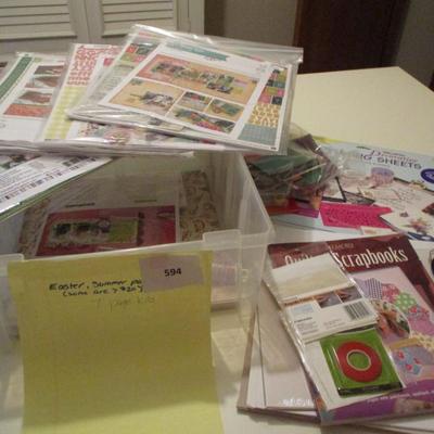 Scrapbook Supplies-- Easter/Summer