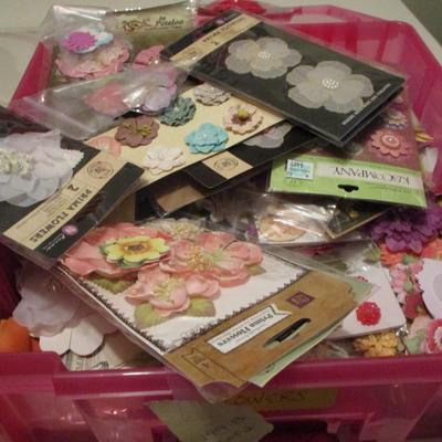 Scrapbook Supplies--Flowers