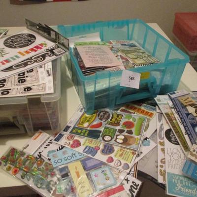 Scrapbook Supplies--Stickers/Paper