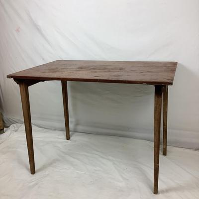 6177 Antique Mahogany Folding Table