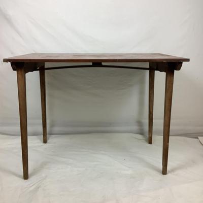 6177 Antique Mahogany Folding Table