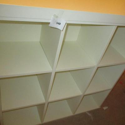 Wooden Craft Table w/Cubby Shelves
