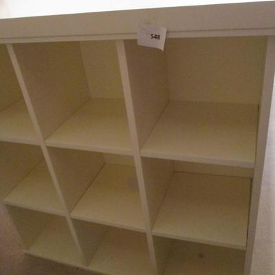 Wooden Craft Table w/Cubby Shelves